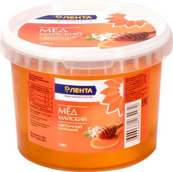 Мед цветочный натуральный майский